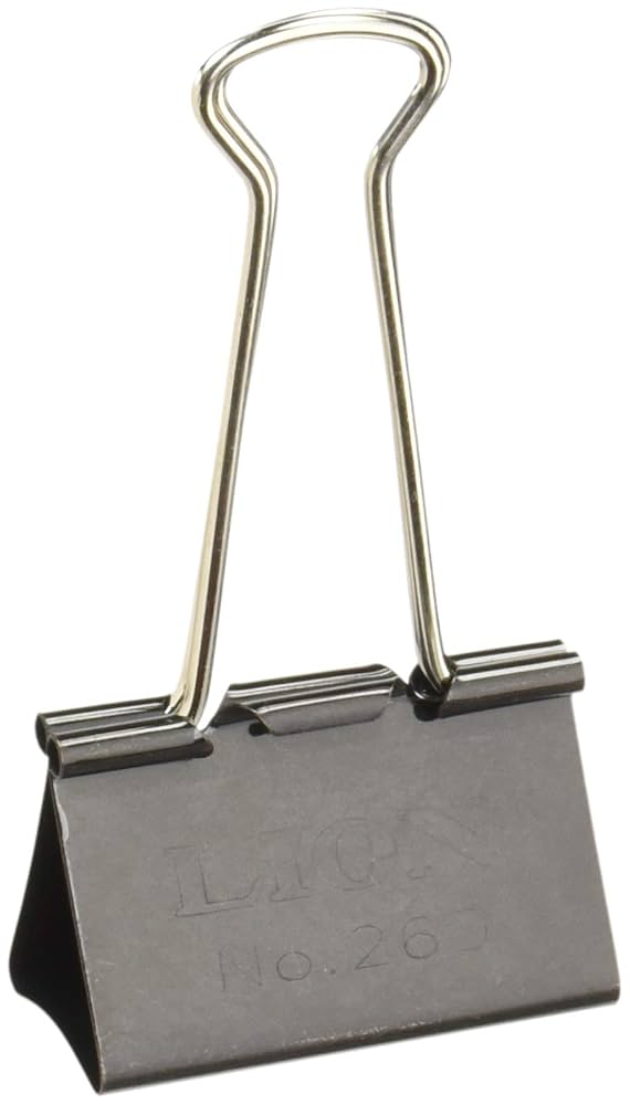 Amazon | ライオン事務器 バインダークリップ 超特大 No.260 10